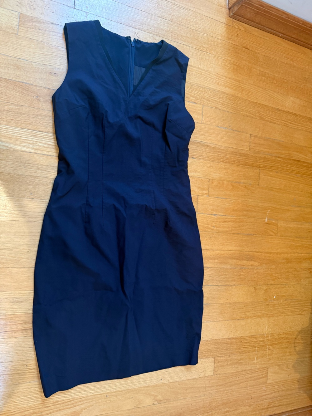 Tahari Navy Blue Work Dress